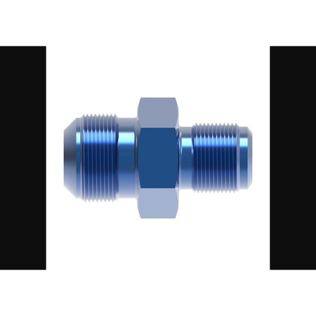Aeroquip -8 AN Male To -6 AN Male, Anodized, Blue, Aluminum FCM2160